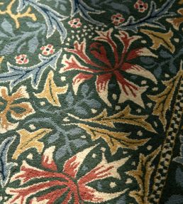 Morris & Co Walthamstow rug Forest/Teal 130707140200 Forest/Teal
