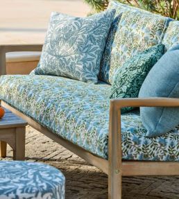 Wardle Weave Outdoor Fabric by Morris & Co Indigo