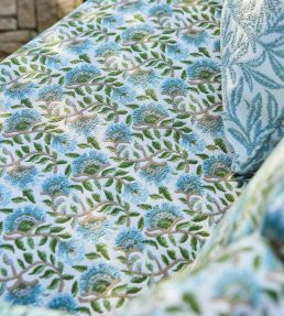 Wardle Weave Outdoor Fabric by Morris & Co Indigo