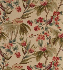 Bird & Blossom Fabric by Warwick Antique