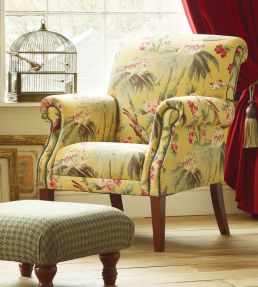Sandringham Fabric by Warwick Eau Dnil