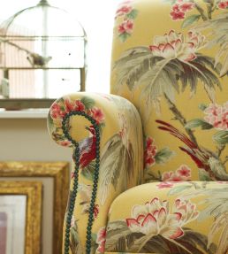 Sandringham Fabric by Warwick Eau Dnil