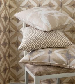 Water Blocks Fabric by Thibaut Grey