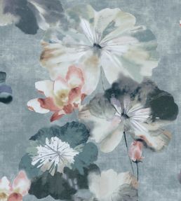 Water Lilies Wallpaper by 1838 Wallcoverings Mineral