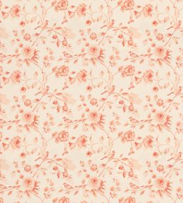 Watercolour Bird Fabric by George & Minnie Raspberry