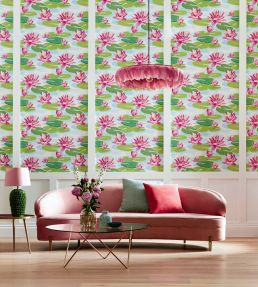 Waterlily Wallpaper by Ohpopsi Cornflower
