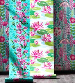 Waterlily Wallpaper by Ohpopsi Sky & Rose