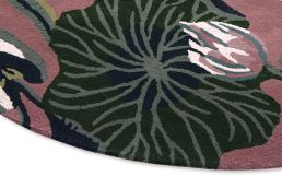 Wedgwood Waterlily Round rug Dusty Rose 38602-150-US Dusty Rose