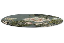 Wedgwood Waterlily Round rug Midnight Pond 38608-150-US Midnight Pond