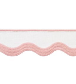 Wave Tape Trimming by Thibaut Blush on White