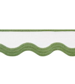 Wave Tape Trimming by Thibaut Leaf on White