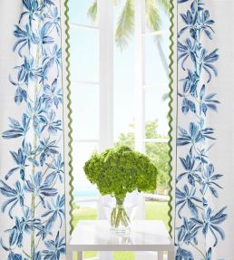 Wave Tape Trimming by Thibaut Leaf on White