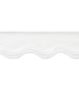 Wave Tape Trimming by Thibaut White on White