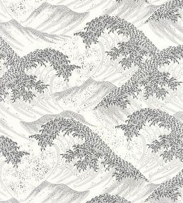 Waves Wallpaper by Caselio Blanc Noir