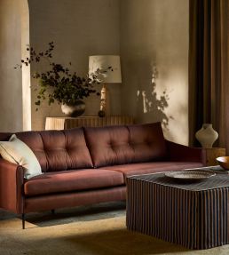 Hedgerow Herringbone Fabric by Ian Mankin Beech Nut