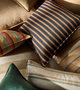 Meridian Stripe Fabric by Ian Mankin Mixed