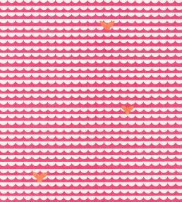 We Sailed Away Wallpaper by Christopher Farr Cloth Fushcia