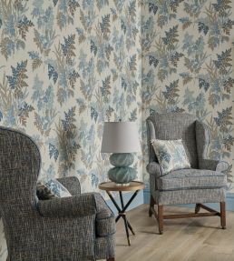Weald Fabric by Nina Campbell Pine/Eucalyptus