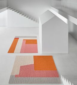 GAN Weave Meeting Point rug Orange 393364 Orange