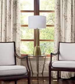 Weeping Blossom Fabric by Thibaut White