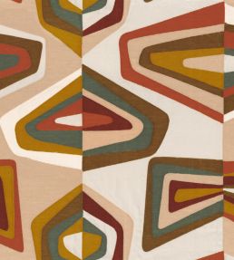 West Dream Fabric by Casamance Orange Brule Ocre