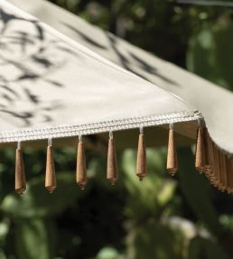 Westport Beaded Fringe Trimming by Samuel & Sons Parchment