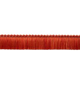 Westport Brush Fringe Trimming by Samuel & Sons Red Coral