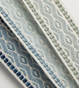 Westport Diamond Border Trimming by Samuel & Sons Parchment
