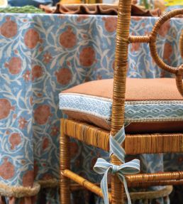 Westport Diamond Border Trimming by Samuel & Sons Beach Glass