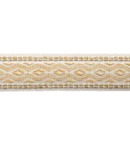 Westport Diamond Border Trimming by Samuel & Sons Beeswax