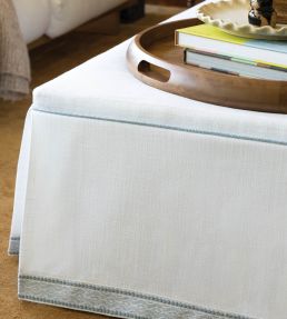 Westport Diamond Border Trimming by Samuel & Sons Bluestone