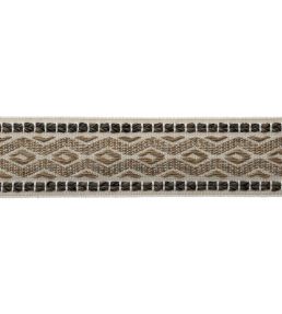 Westport Diamond Border Trimming by Samuel & Sons Flint