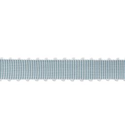 Westport Picot Border Trimming by Samuel & Sons Bluestone