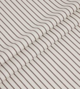 Weymouth Stripe Fabric by Ian Mankin Ecru/Taupe