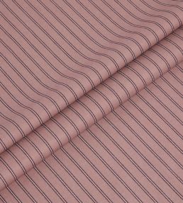 Weymouth Stripe Fabric by Ian Mankin Raspberry/Plum