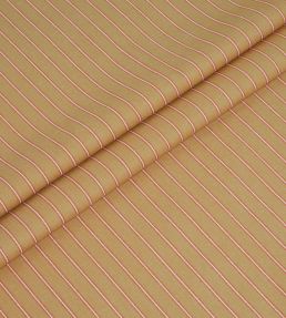 Weymouth Stripe Fabric by Ian Mankin Rust/Mustard