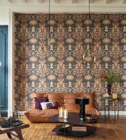 Whisper Wallpaper by Casadeco Noir Fusain
