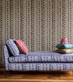 Whittle Fabric by Fermoie Rust Red
