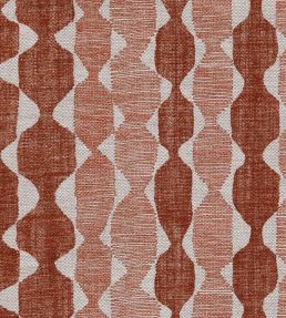 Whittle Fabric by Fermoie Rust Red