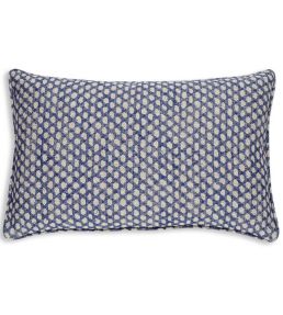Wicker Cushion 43 x 35cm by Fermoie Blue