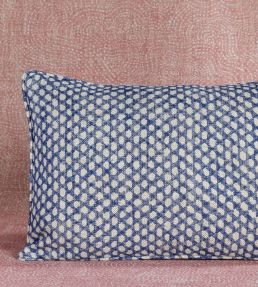 Wicker Cushion 43 x 35cm by Fermoie Blue