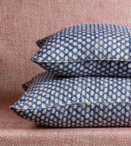 Wicker Cushion 43 x 43cm by Fermoie Blue