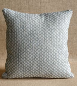 Wicker Cushion 43 x 43cm by Fermoie Light Blue