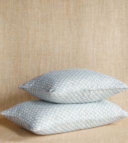 Wicker Cushion 43 x 43cm by Fermoie Light Blue