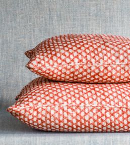 Wicker Cushion 43 x 43cm by Fermoie Red