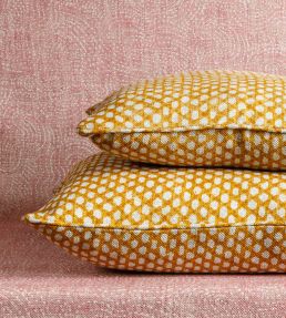 Wicker Cushion 43 x 35cm by Fermoie Yellow