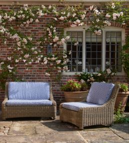 Wicker Outdoor Fabric by Fermoie Red