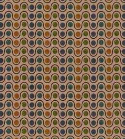 Wicket Fabric by Mulberry Home Green/Blue