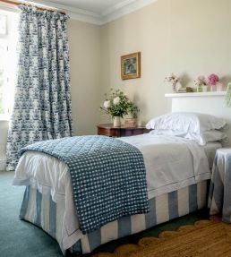 Wide Stripe Fabric by Molly Mahon Blue