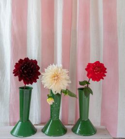 Wide Stripe Fabric by Molly Mahon Pink
